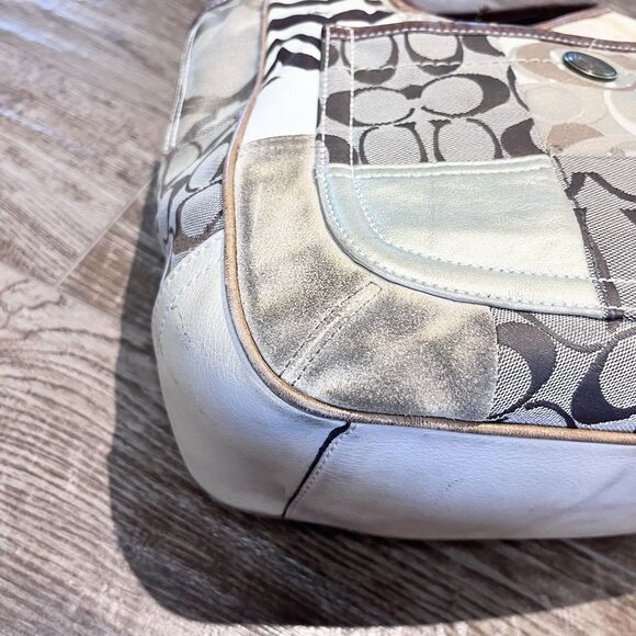 Vintage Coach 10810 Patchwork Ergo Brown Multi Hobo shoulder bag purse Rare - Picture 2 of 16